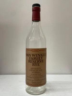 13-Year Van Winkle Rye Whiskey from Sherry Lehmann’s Collection- $3K APR w/CoA