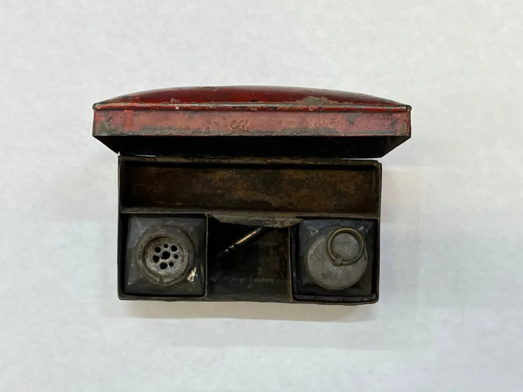 1700S ANTIQUE CHINESE TRAVELING INK WELL SET VERY OLD & RARE - $8K APR w/ CoA!