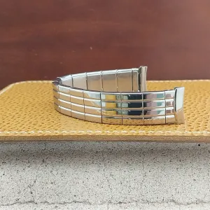 17mm Stainless Steel Classic Box-Link Expansion 1950s Gemex Vintage Watch Band