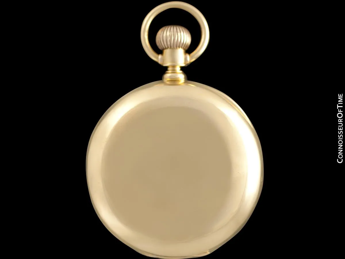 1891 E. Howard & Co. Antique 18 Size N Pocket Watch with Exceptional Fancy Dial - 14K Gold