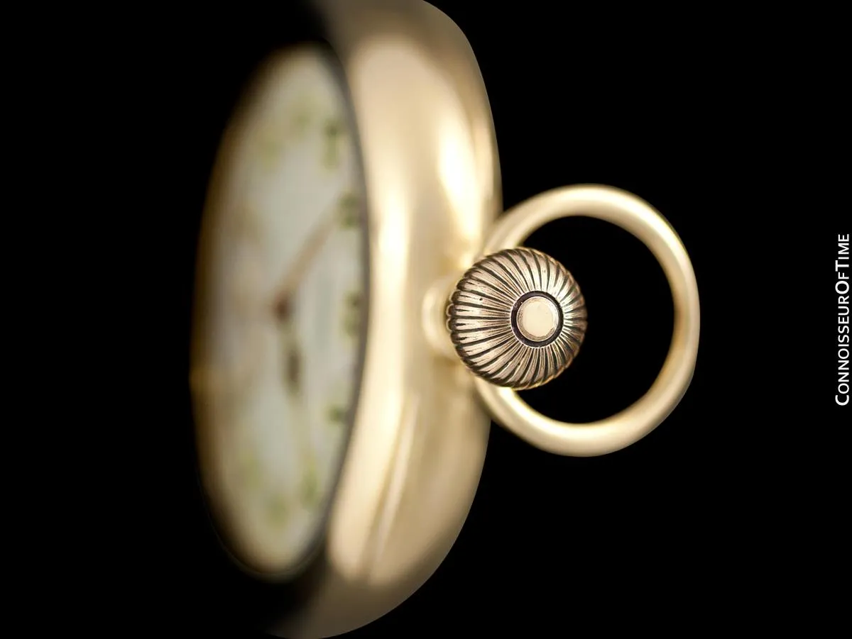 1891 E. Howard & Co. Antique 18 Size N Pocket Watch with Exceptional Fancy Dial - 14K Gold