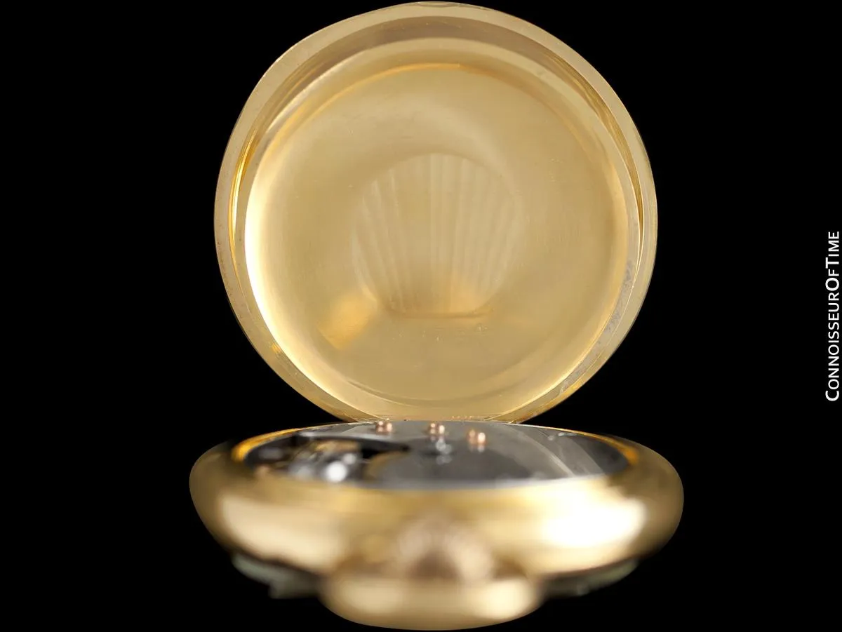 1891 E. Howard & Co. Antique 18 Size N Pocket Watch with Exceptional Fancy Dial - 14K Gold