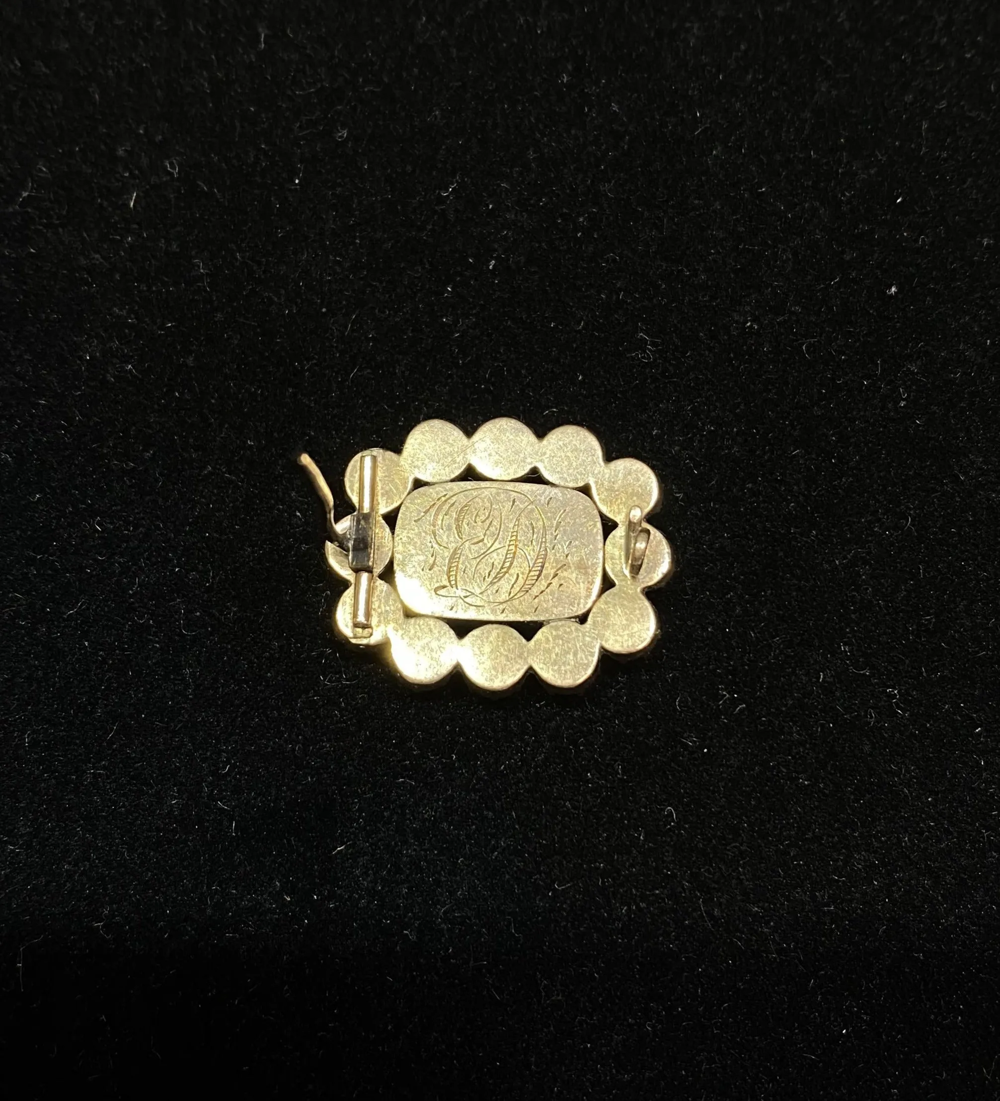 1900’s Antique Solid Rose Gold with Garnets & Hair Brooch/Pin - $5K Appraisal Value w/CoA}