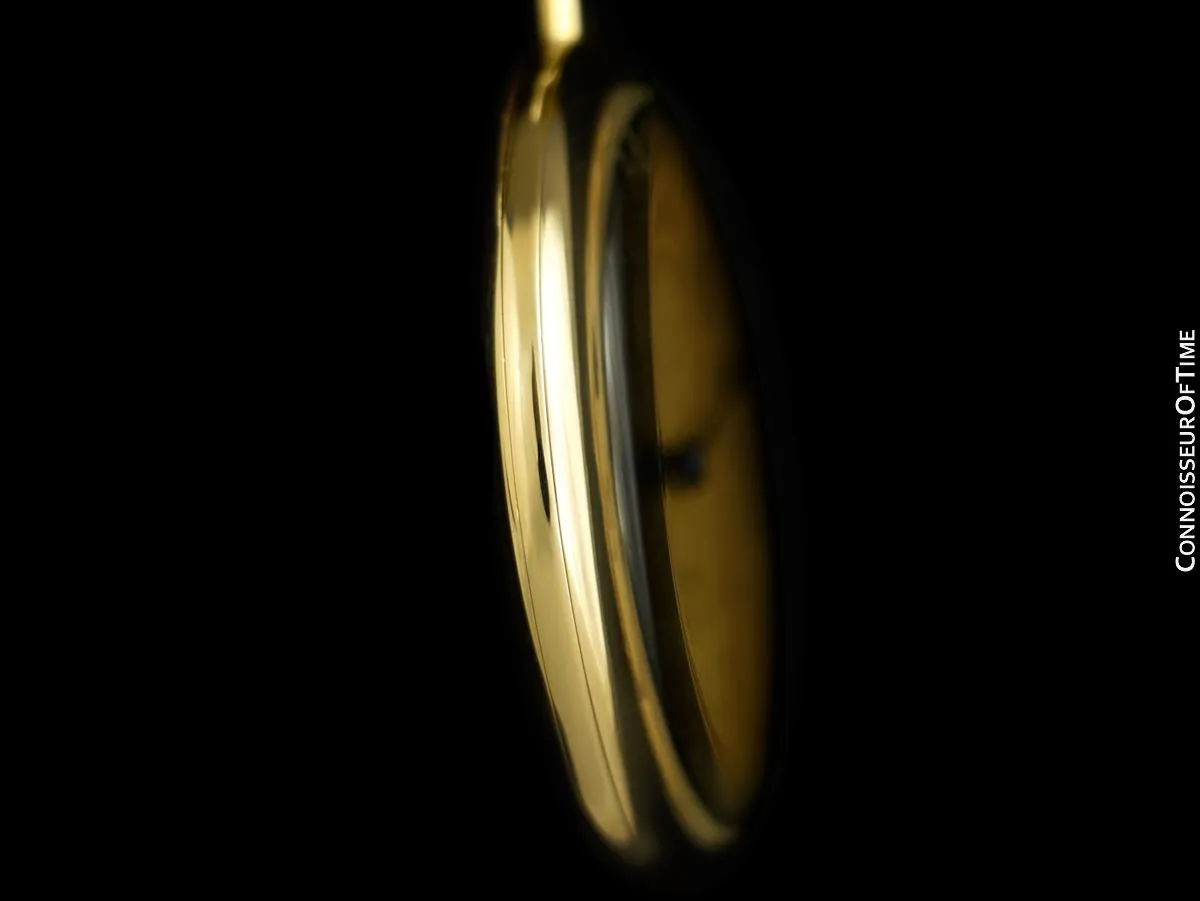 1910's Patek Philippe Antique Mens 44mm Pocket Watch with Original Box - 18K Gold