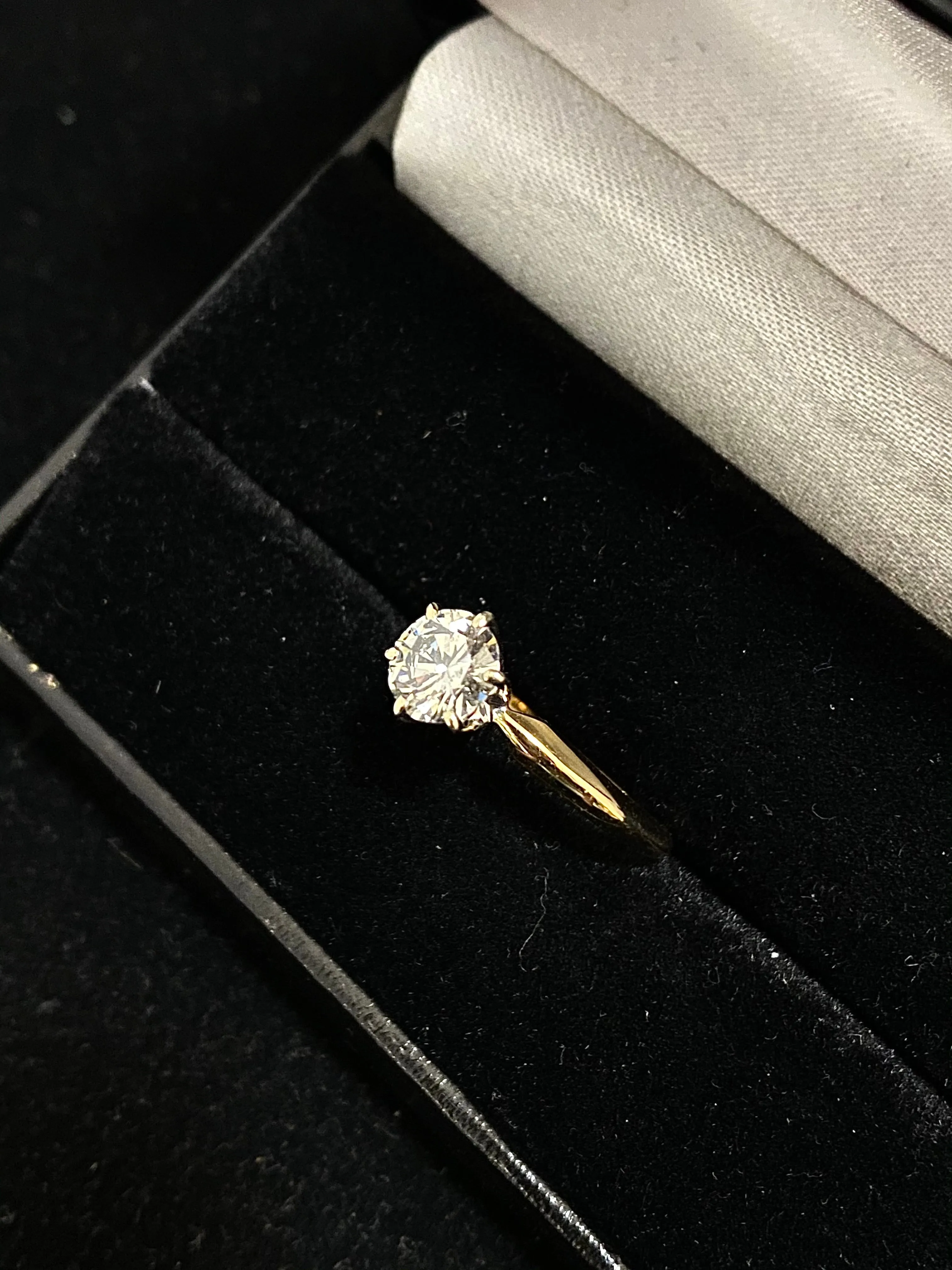 1920's Antique Design Solid Yellow Gold Diamond Center Dome Ring $60K Appraisal Value w/CoA}