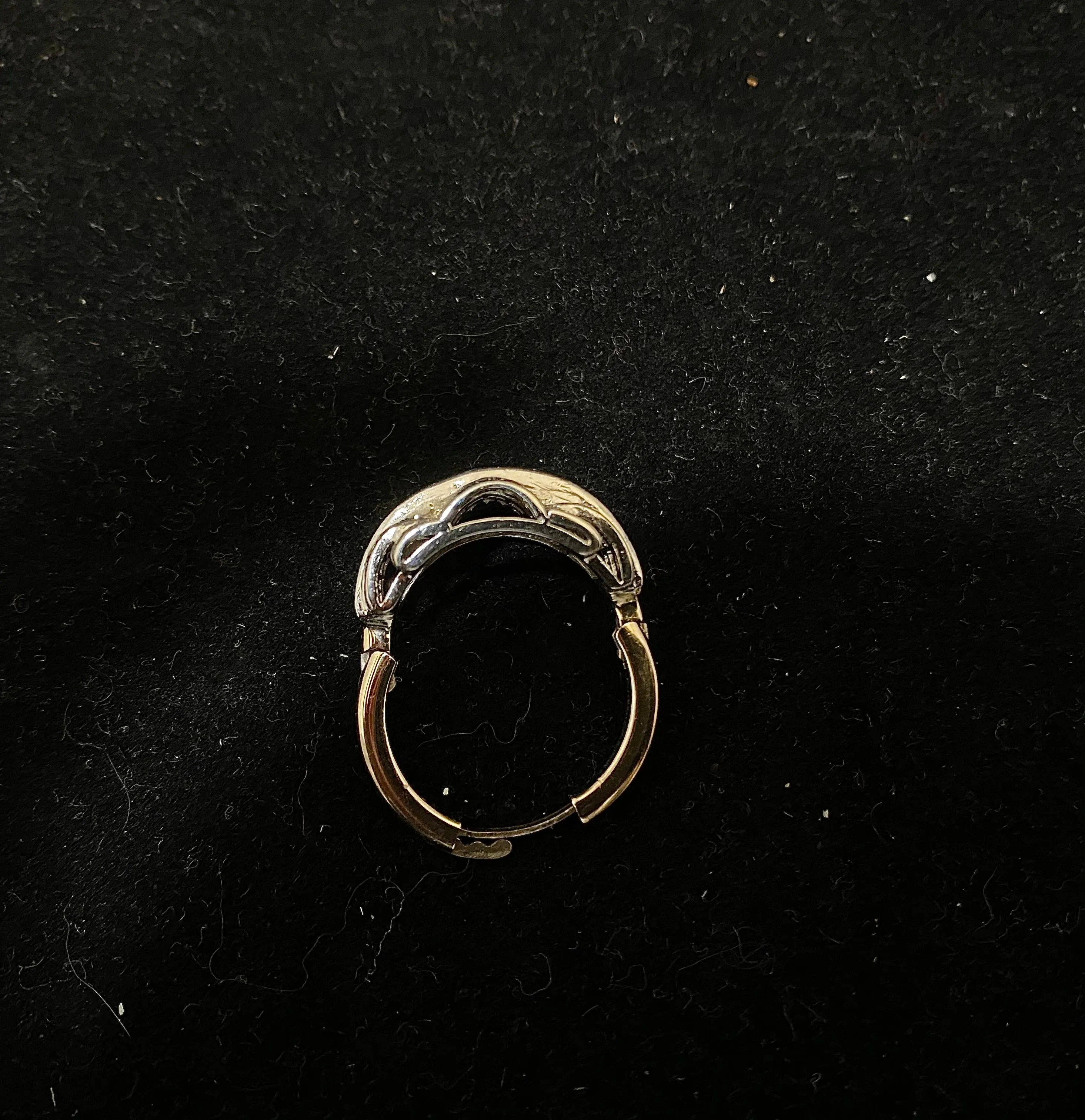 1920'S DIAMOND & SAPPHIRE DESIGNER RING IN SOLID WHITE GOLD -  $30K APR w/ CoA!!