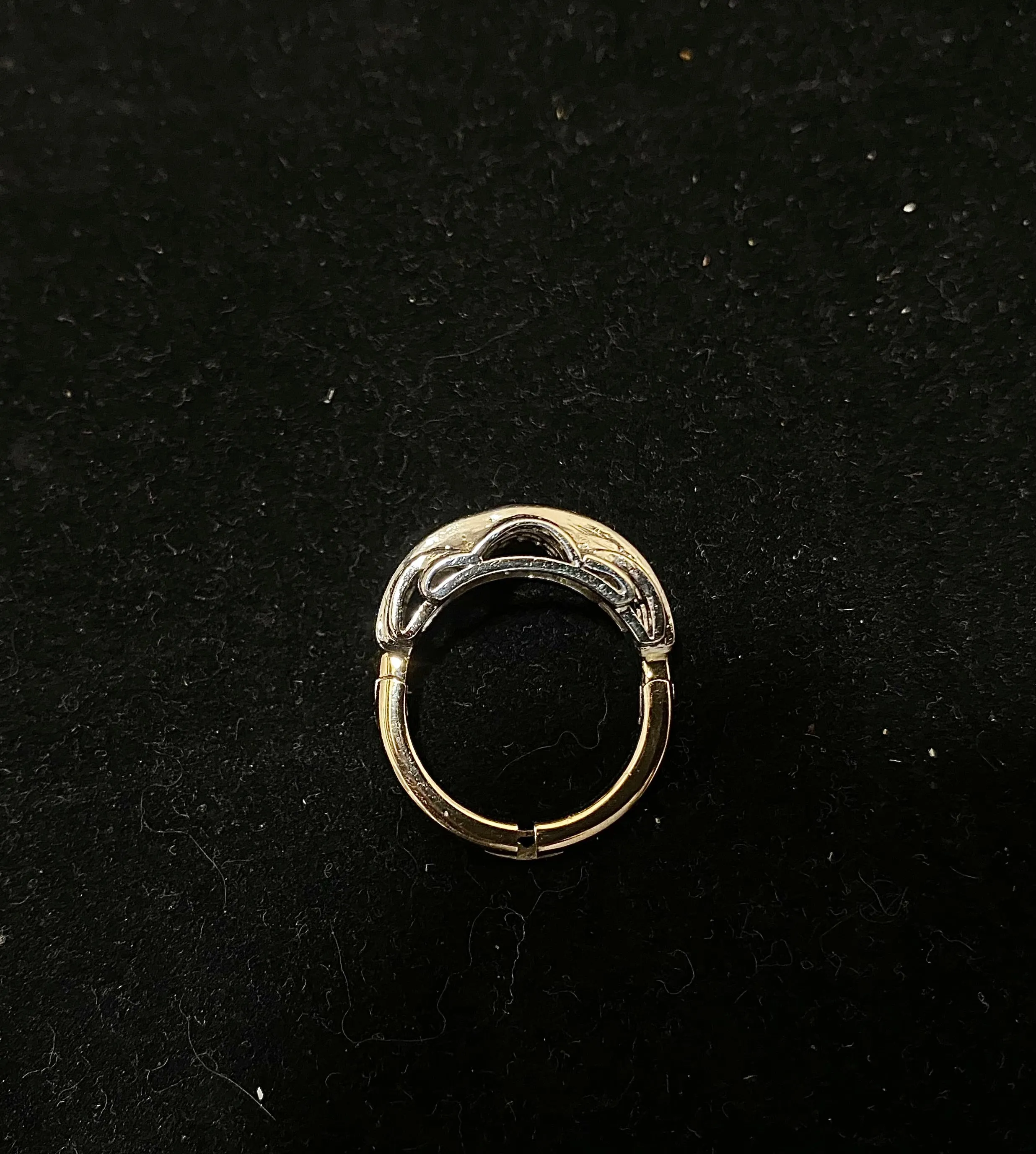 1920'S DIAMOND & SAPPHIRE DESIGNER RING IN SOLID WHITE GOLD -  $30K APR w/ CoA!!