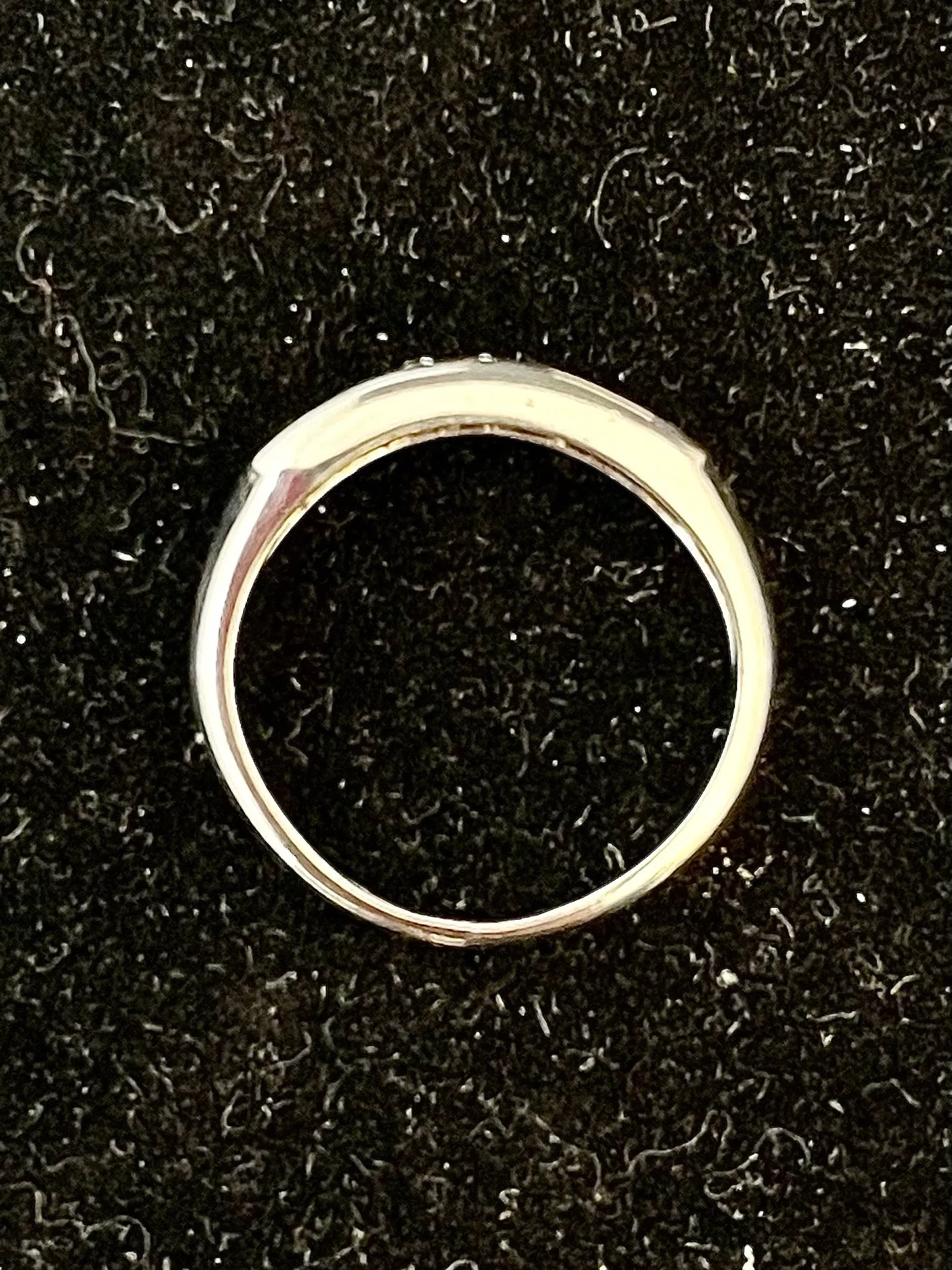 1920s Unique Design 18KWG with 7 Diamonds Band Ring - $7K Appraisal Value w/CoA!