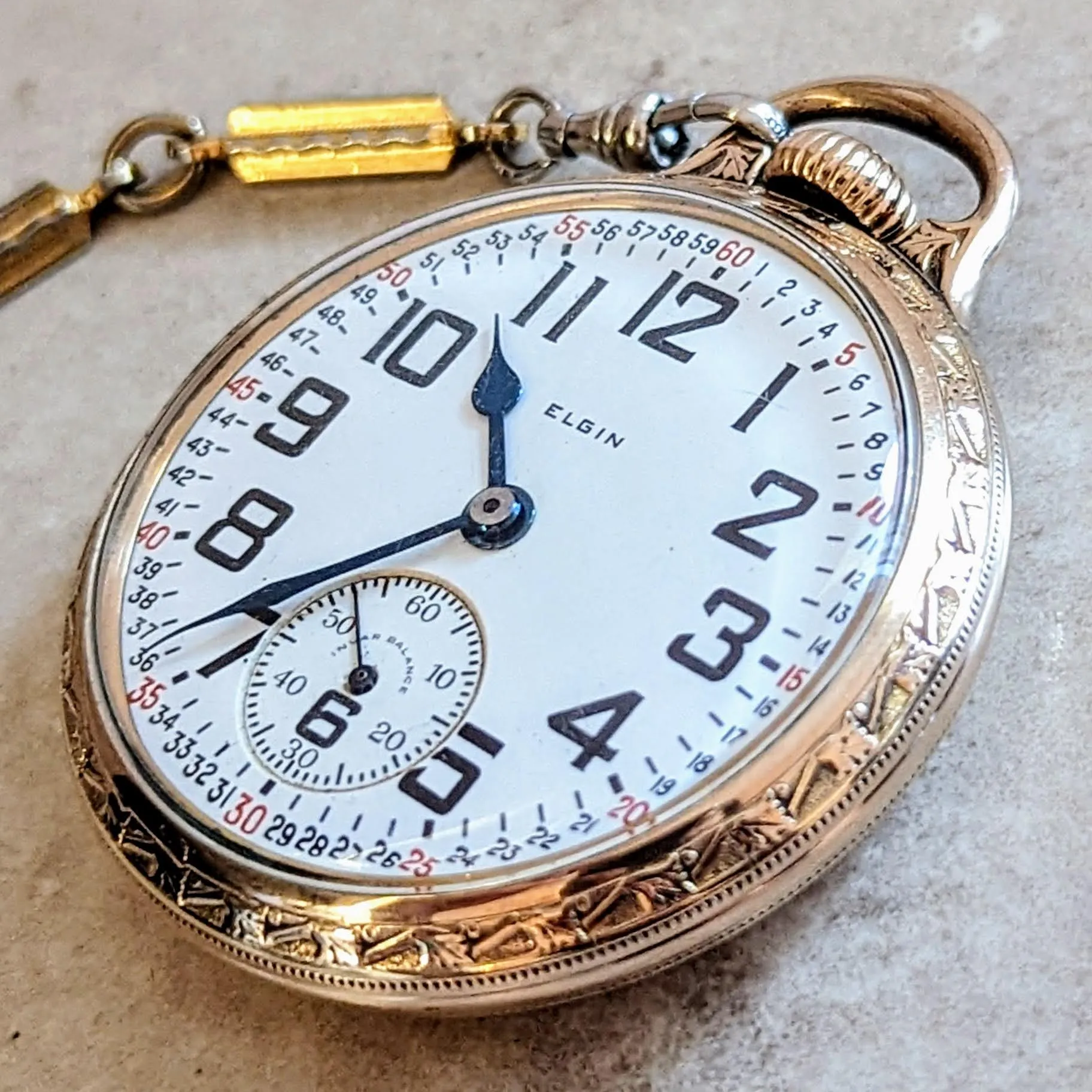 1927 ELGIN B. W. Raymond Railroad Pocket Watch Model 15 Grade 472 Movement 16S