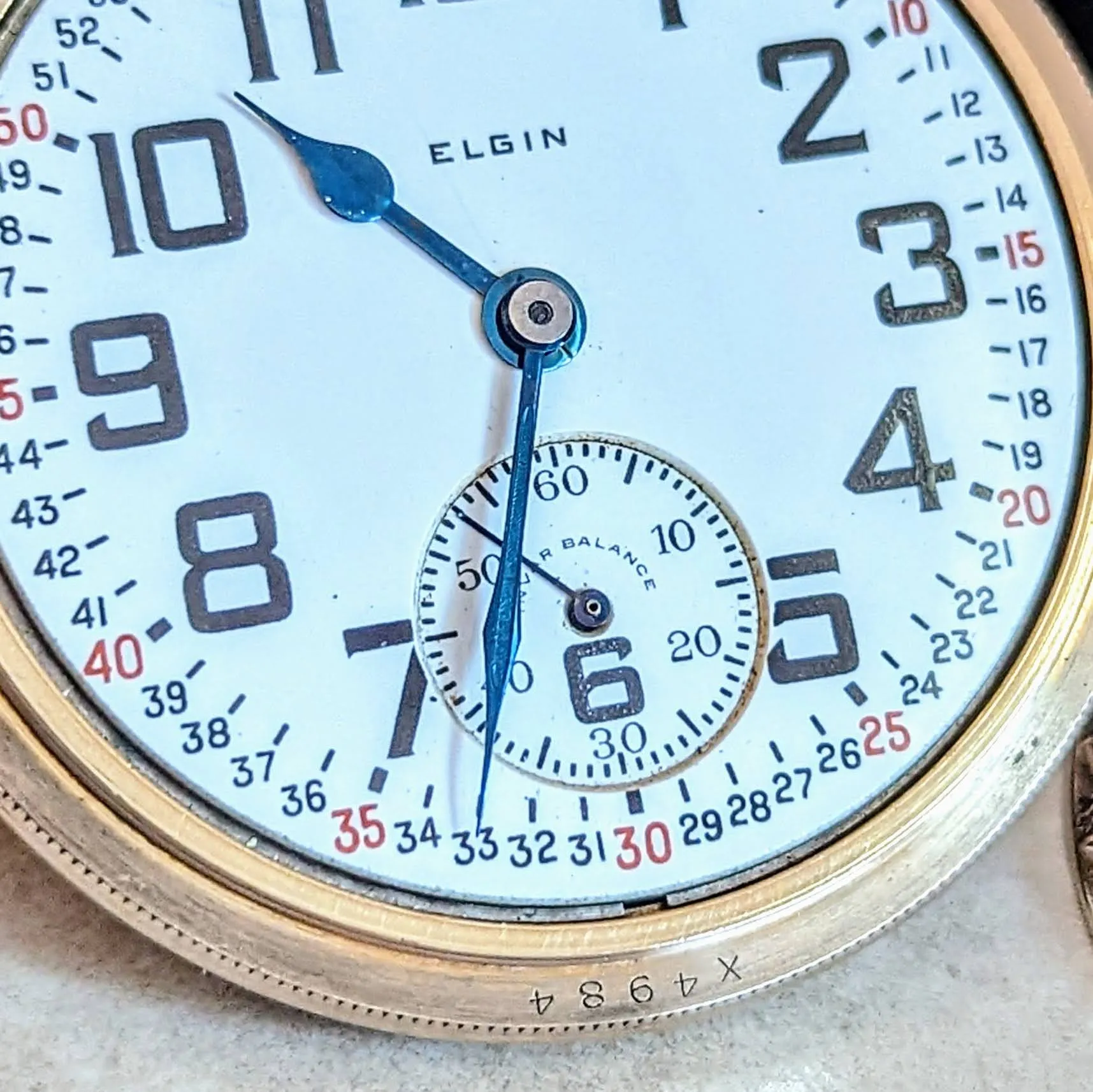 1927 ELGIN B. W. Raymond Railroad Pocket Watch Model 15 Grade 472 Movement 16S