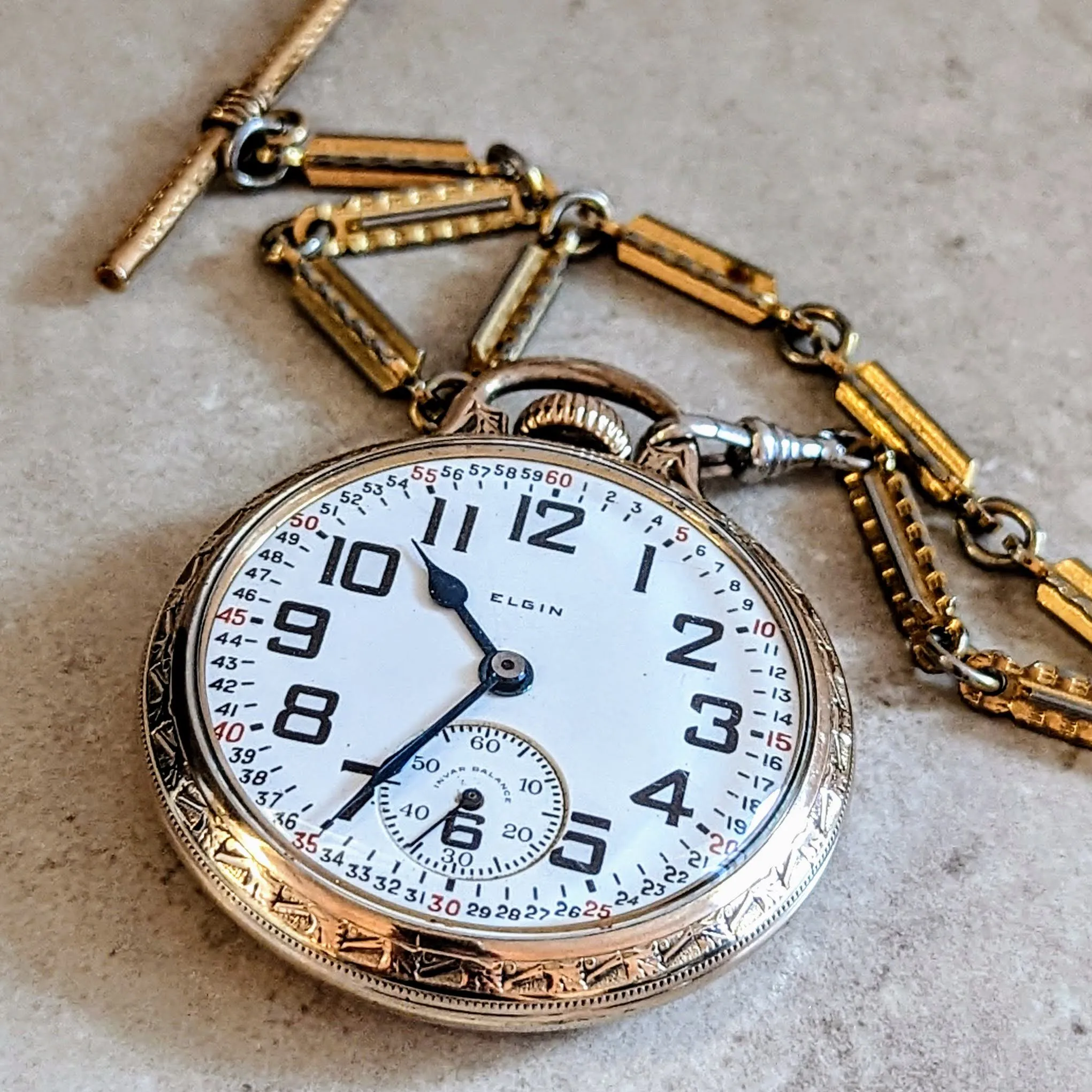 1927 ELGIN B. W. Raymond Railroad Pocket Watch Model 15 Grade 472 Movement 16S