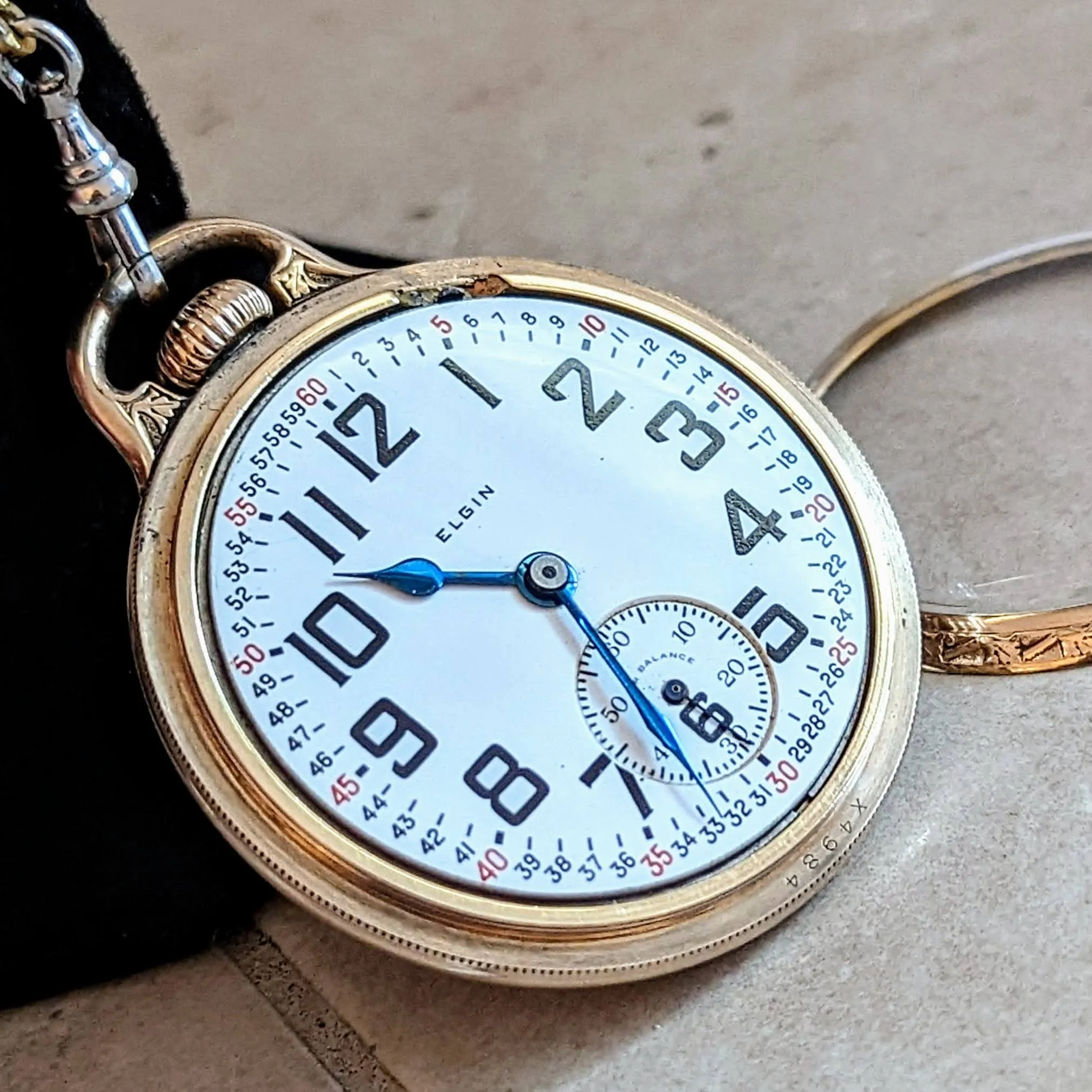 1927 ELGIN B. W. Raymond Railroad Pocket Watch Model 15 Grade 472 Movement 16S