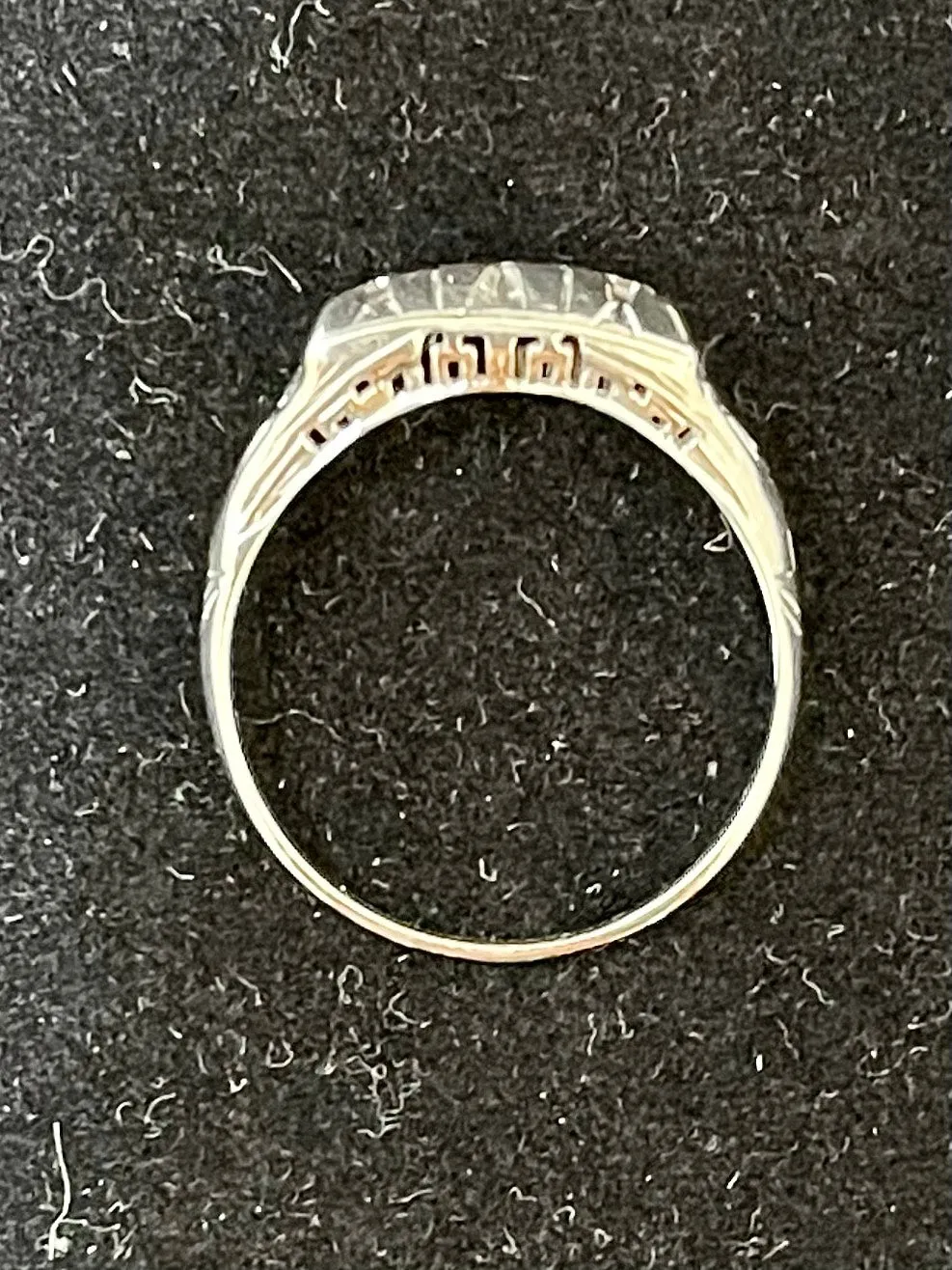 1930s Intricate Filigree Victorian Design 18KWG Diamond Ring - $6K APR Value w/CoA!