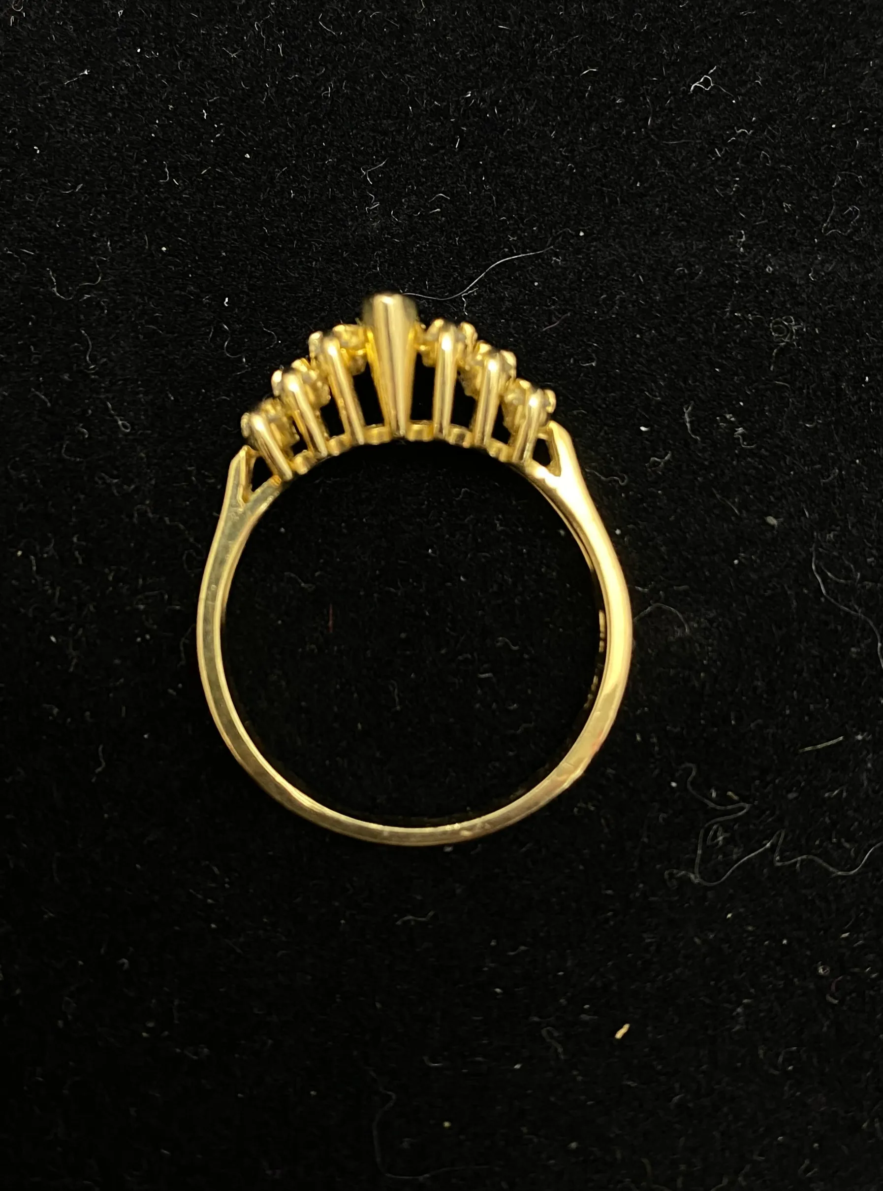 1940's Sapphire & Diamonds Rare Designer Solid Yellow Gold Ring - $7K APR w/CoA!