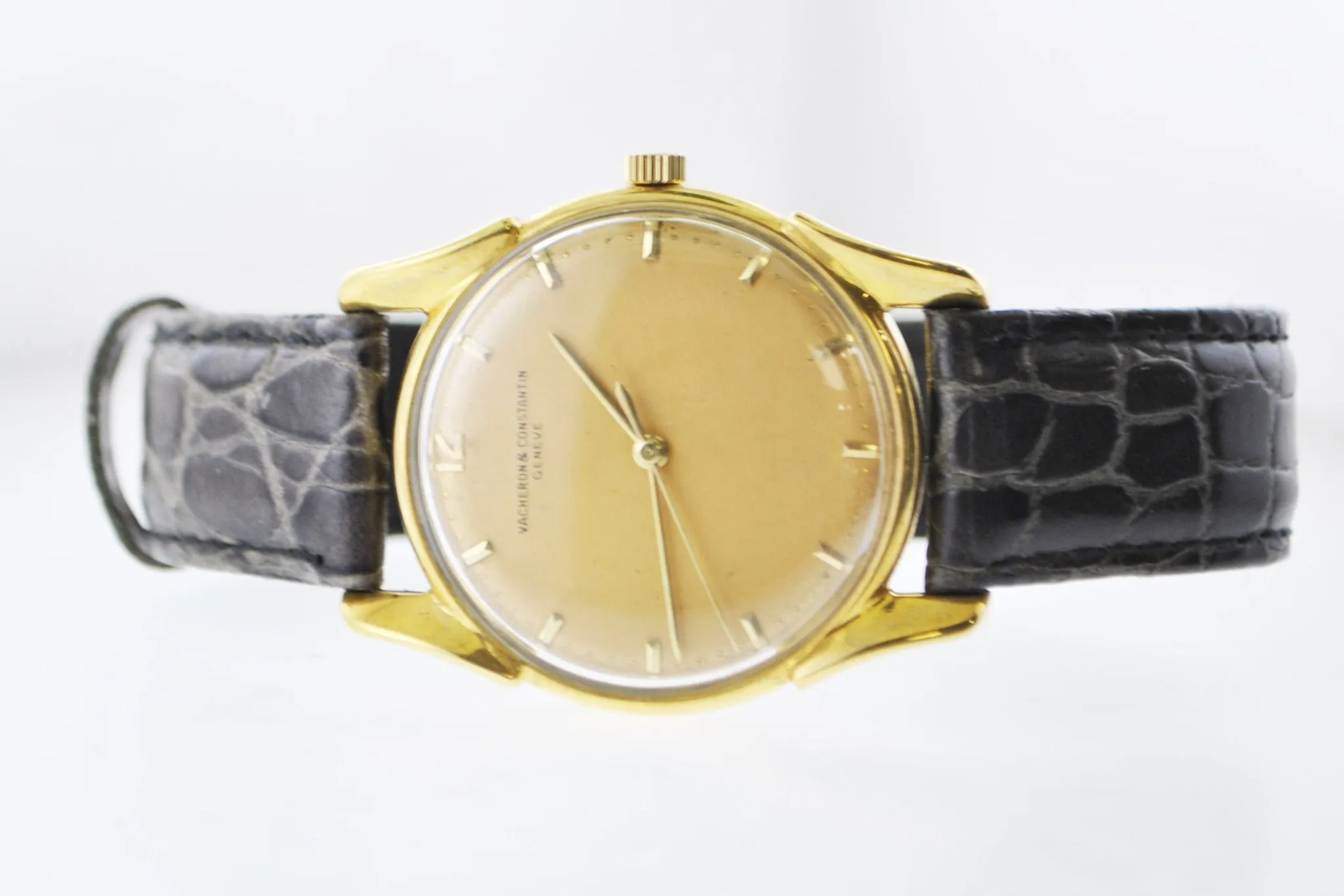 1940's Vacheron Constantin Extremely Rare Vintage Wristwatch in 18 Karat Yellow Gold on Leather Strap - $30K VALUE