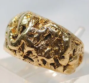 1940s Vintage Custom Cartier 14K Yellow Gold Nugget Style Ring - $10K VALUE