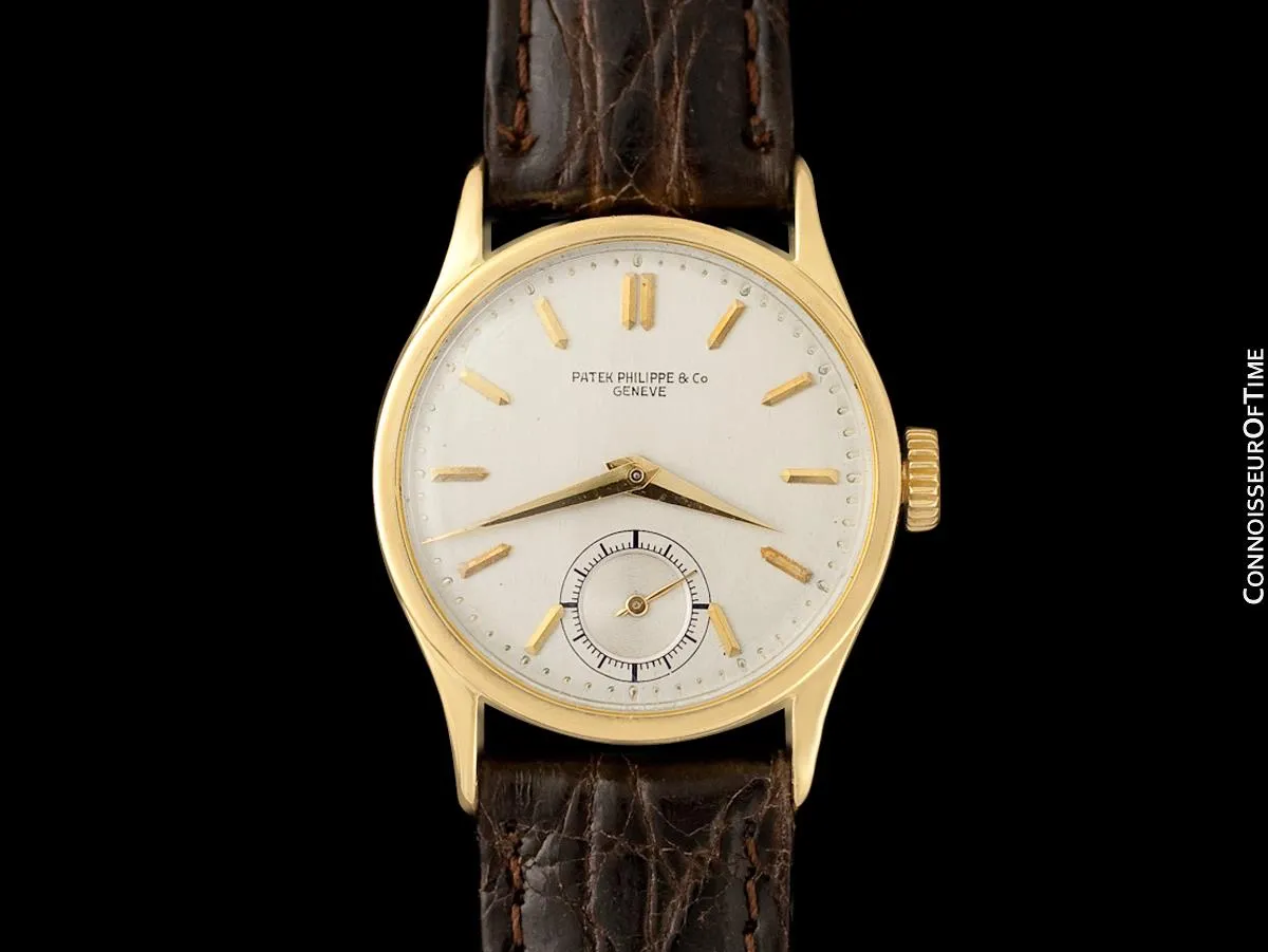 1942 Patek Philippe Vintage Calatrava Ref. 96 World War II Era Watch, 18K Gold with Papers - The Original