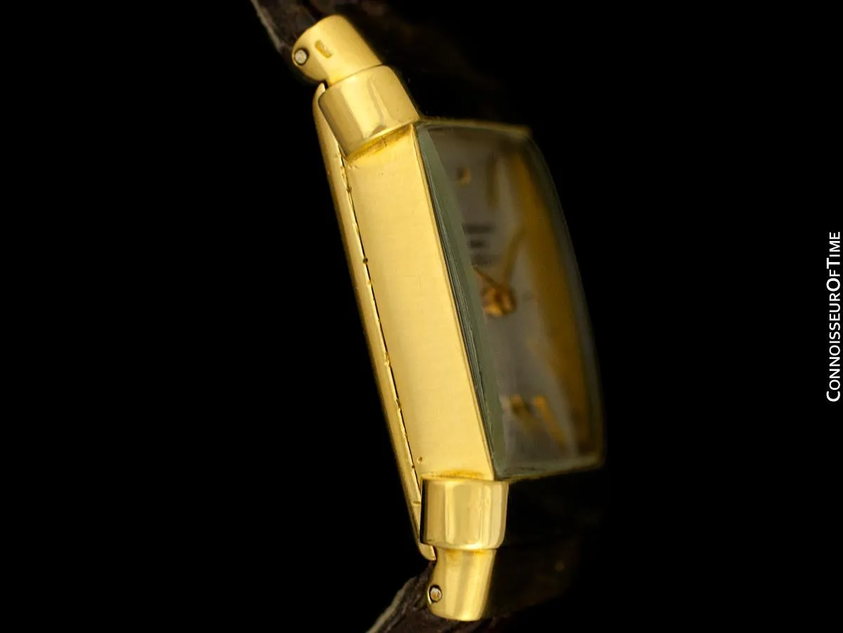 1948 Patek Philippe Vintage Mens Ref. 1450 "Top Hat" Watch - 18K Gold with Papers
