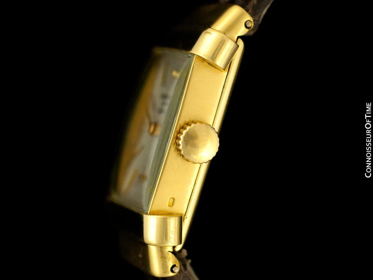 1948 Patek Philippe Vintage Mens Ref. 1450 "Top Hat" Watch - 18K Gold with Papers