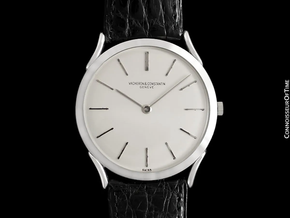 1950's Vacheron & Constantin "Extra-Flat" Vintage Mens Midsize Watch - Platinum