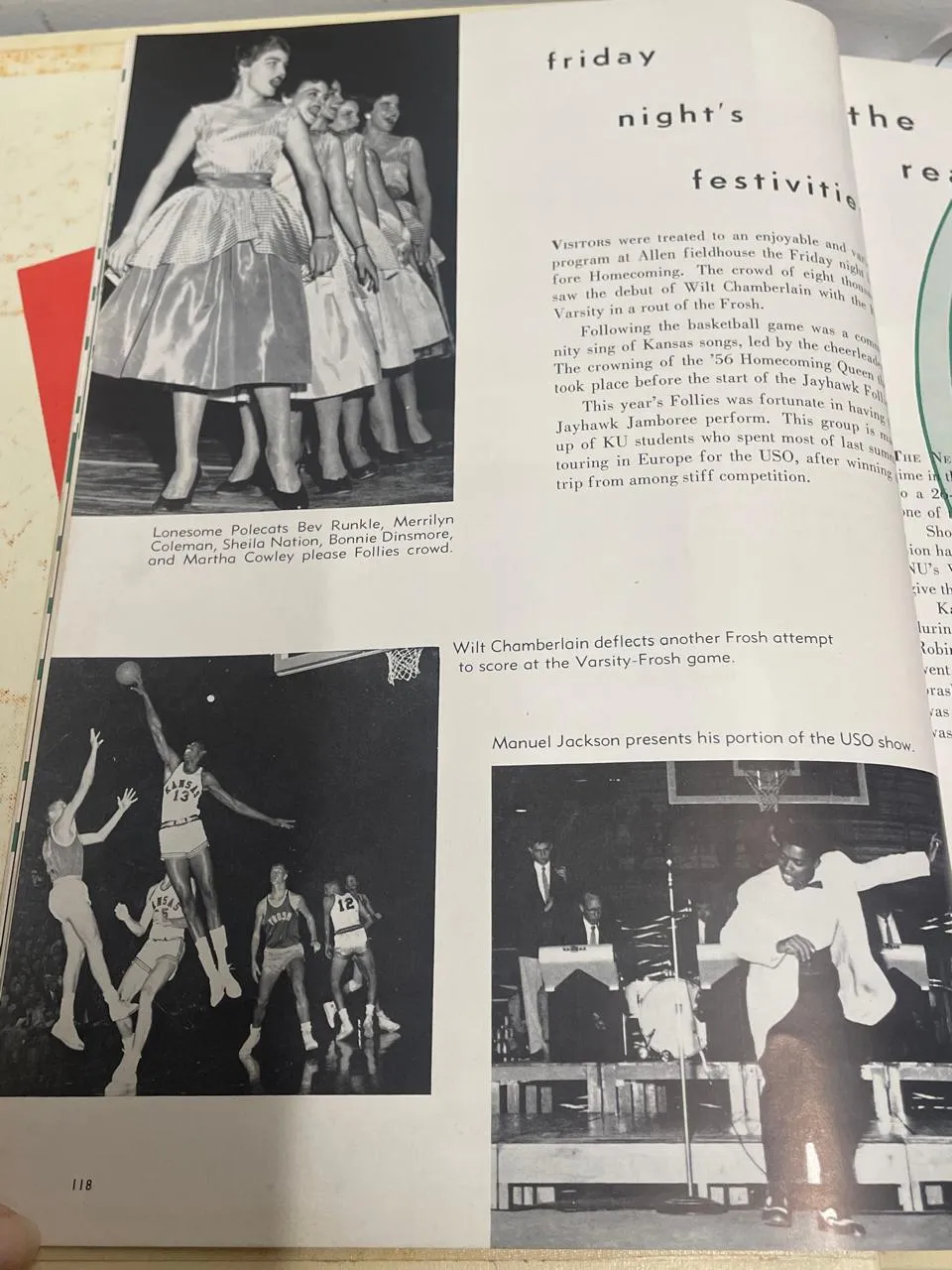 1957 Jayhawker Yearbook University of Kansas Wilt Chamberlain - $10K APR w/ CoA!