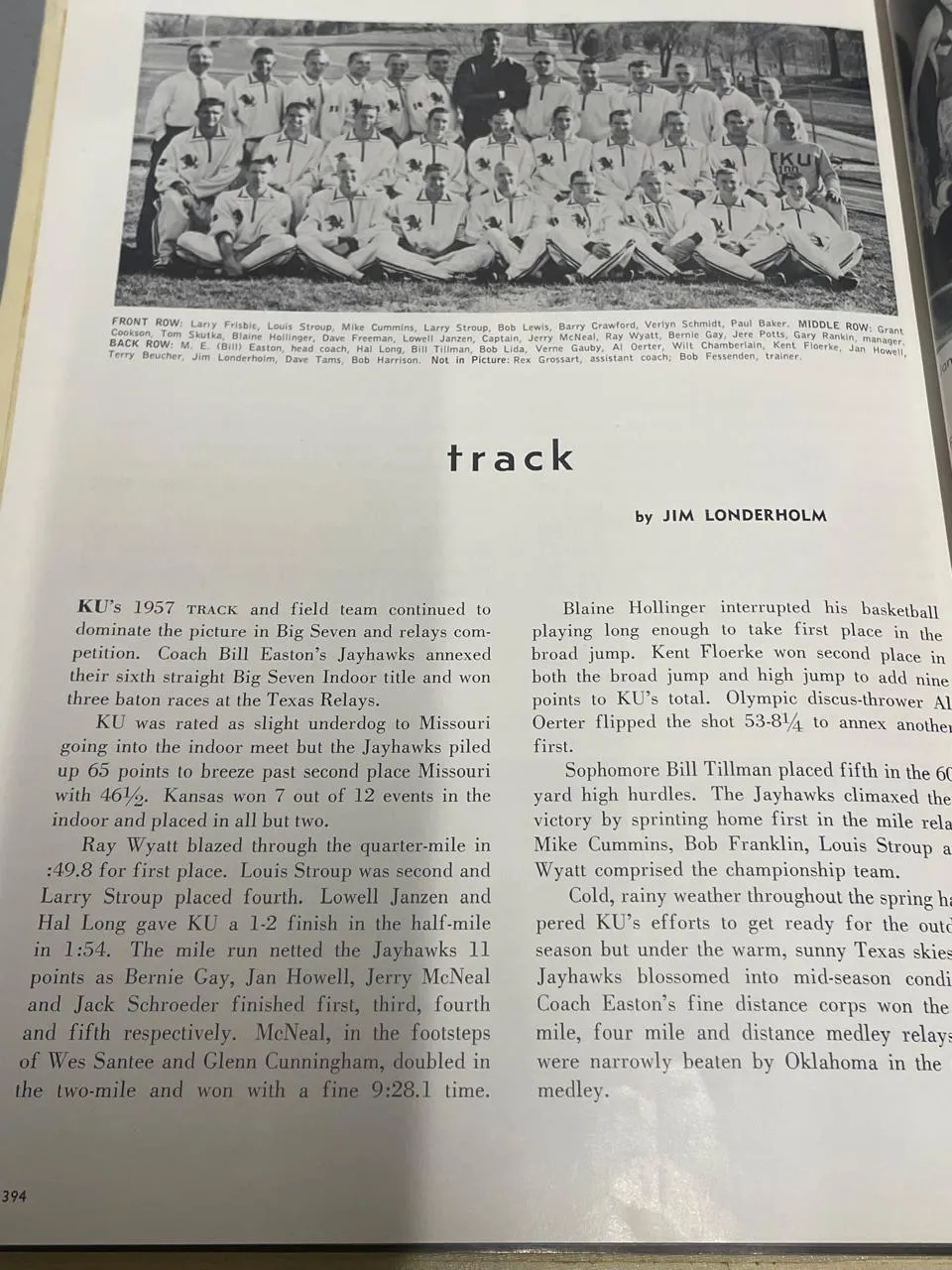 1957 Jayhawker Yearbook University of Kansas Wilt Chamberlain - $10K APR w/ CoA!