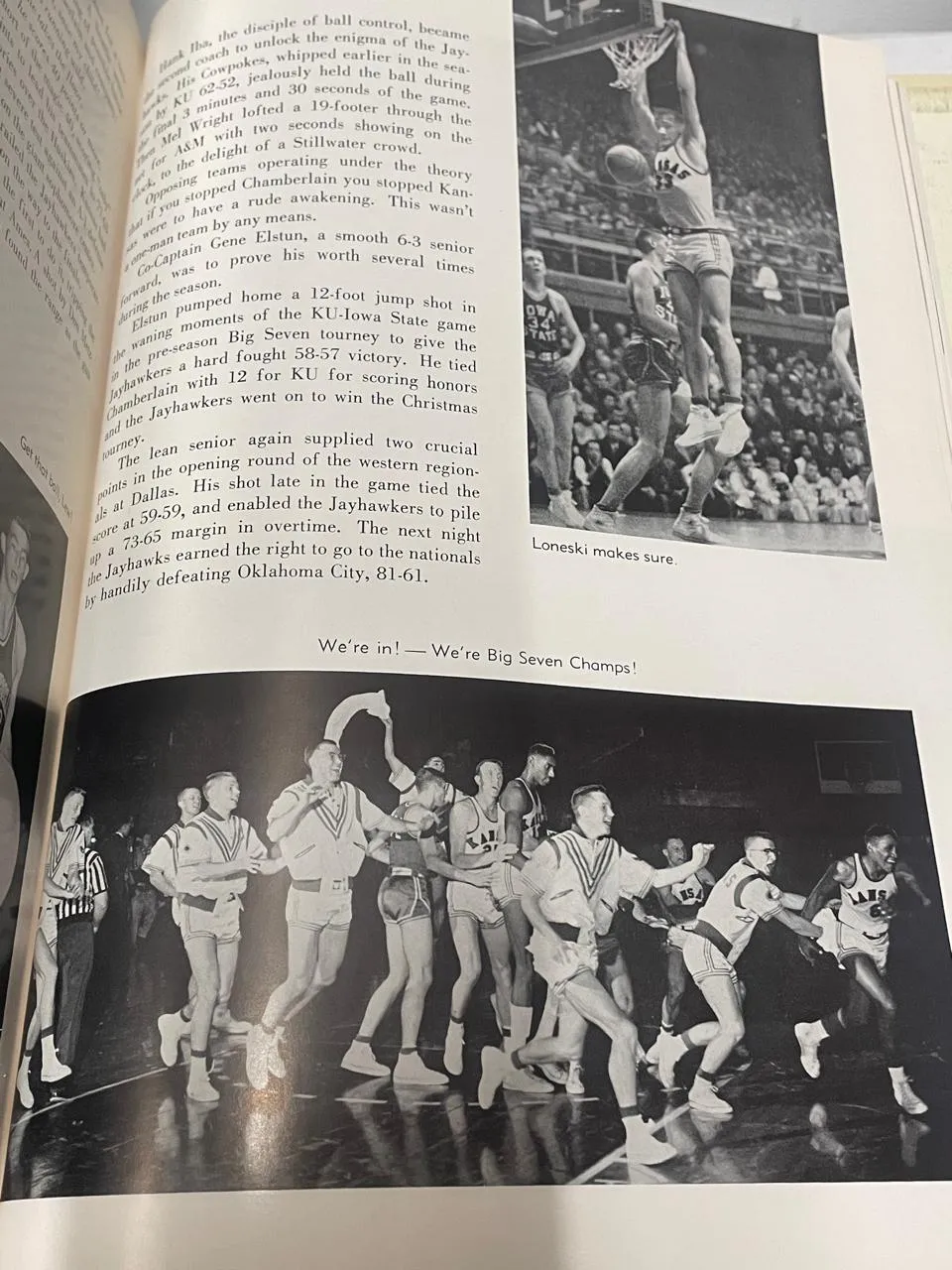 1957 Jayhawker Yearbook University of Kansas Wilt Chamberlain - $10K APR w/ CoA!