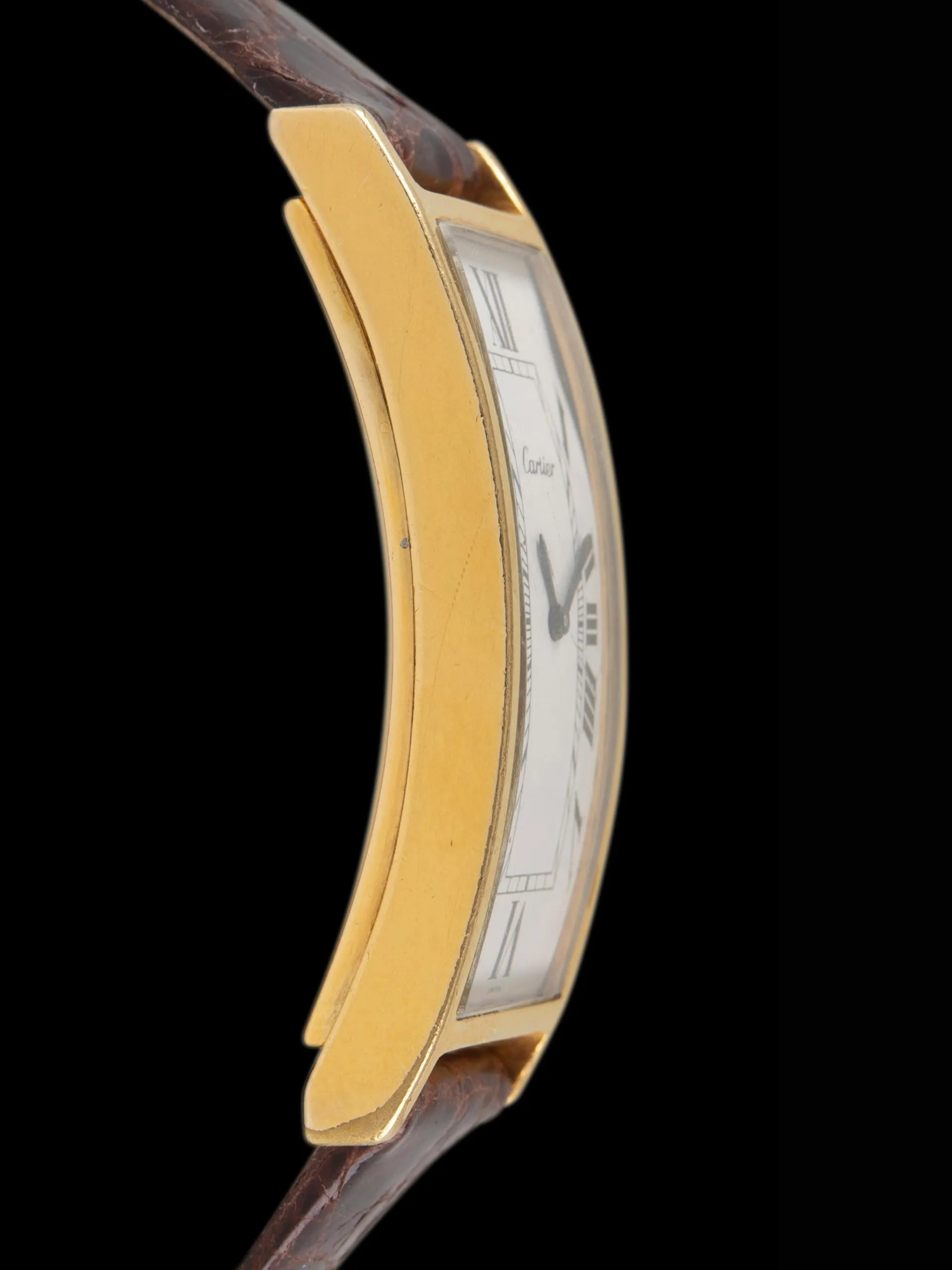 1960s Cartier Tank Allongee 18K Gold Plaque "Steve McQueen"