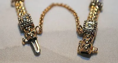 1970s Vintage Diamond Two-Tone 14K White & Yellow Gold Bracelet  - $10K VALUE