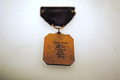 1971 Rare Bronze Freshman X-C Relay Class B 9th Team Track Medal - $1K VALUE