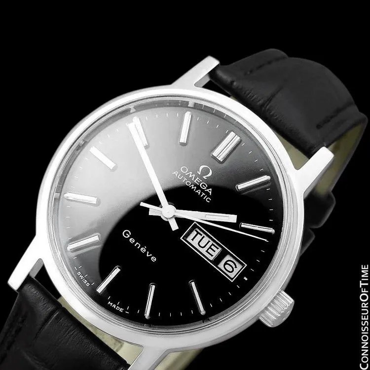 1974 Omega Geneve Classic Vintage Mens Watch, Stainless Steel - Automatic, Day Date