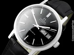 1974 Omega Geneve Classic Vintage Mens Watch, Stainless Steel - Automatic, Day Date