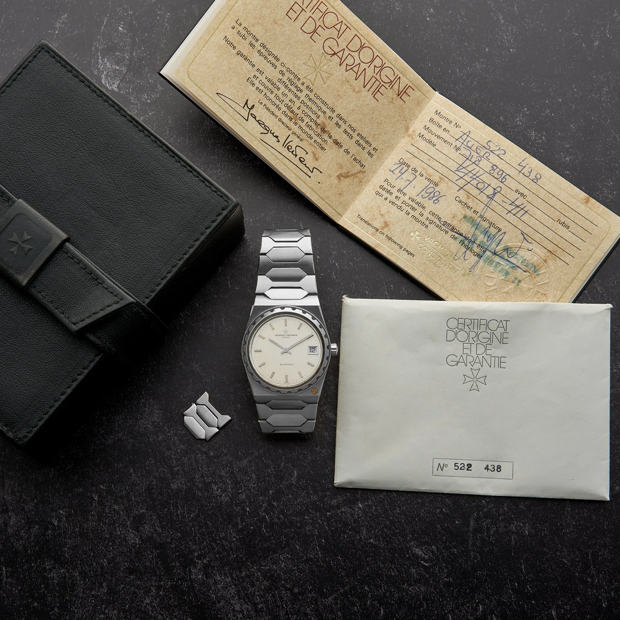 1980 Vacheron Constantin 'Jumbo' 222 Ref. 44018-411 With Box and Papers