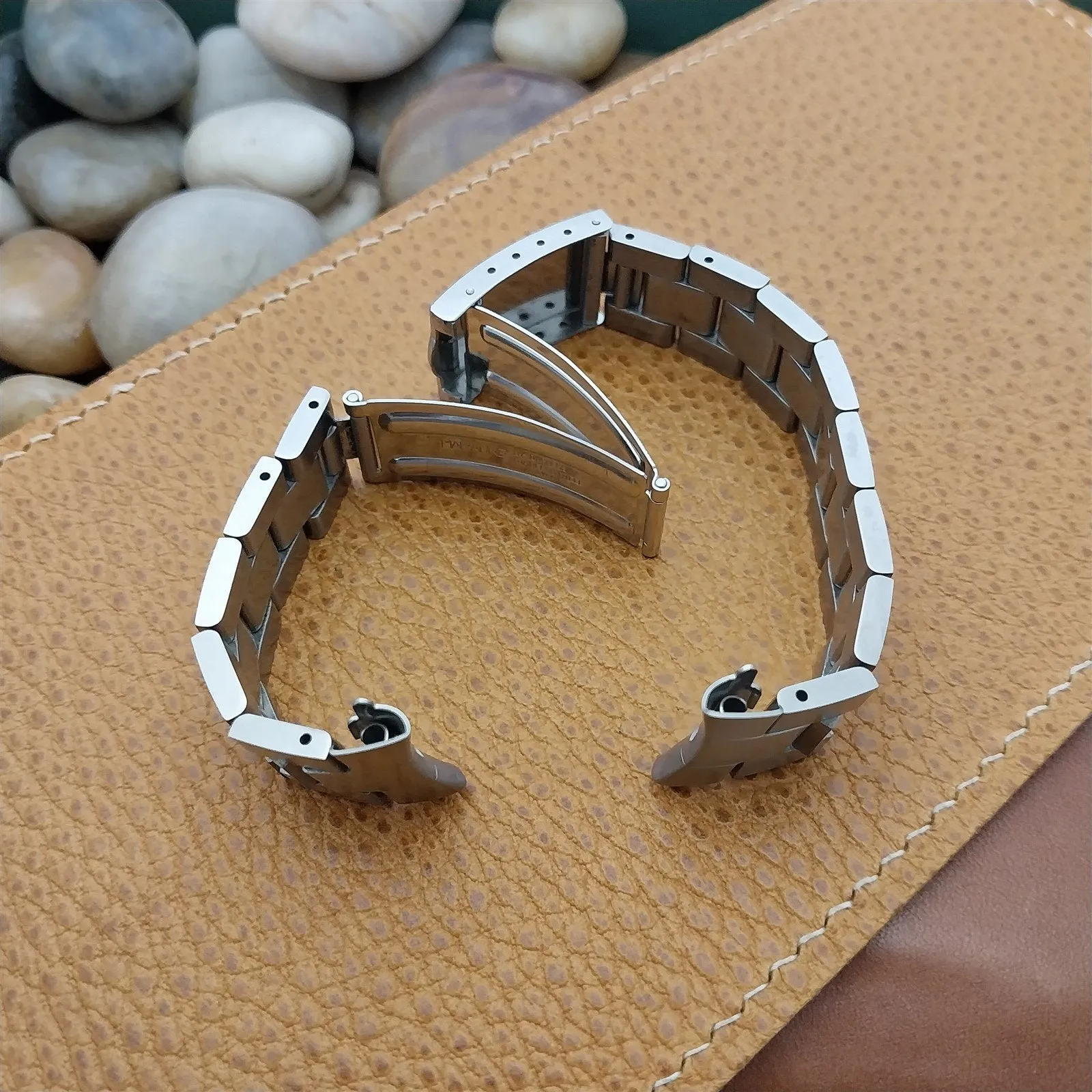 19mm Stainless Steel Duchess Solid Link Unused 1960s-1970s Vintage Watch Band