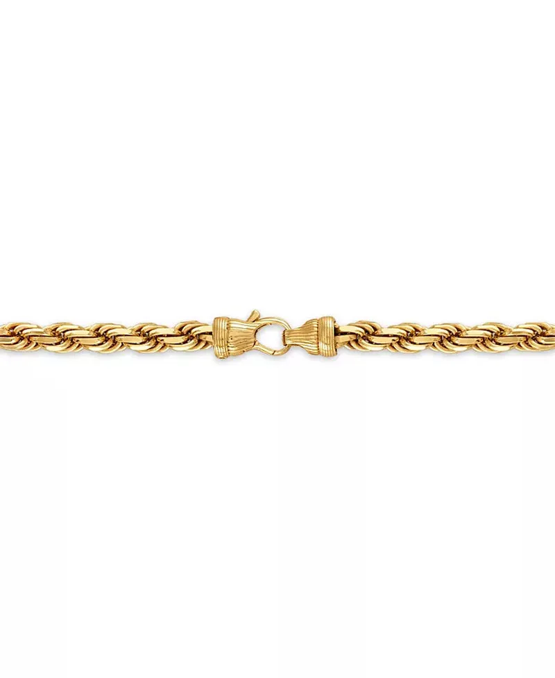 2-Pc. Set 22" Rope Link Chain Necklace & Matching Bracelet, Created for Macy'S