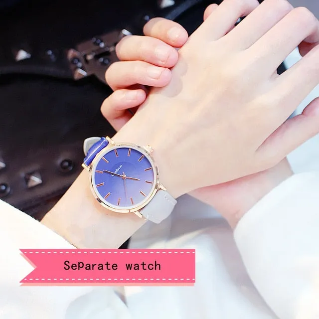 2019 Women's Watch Modern Fashion women Quartz wristwatch student Leather Ladies Bracelet Luxury Watch Casual Relogio femenino