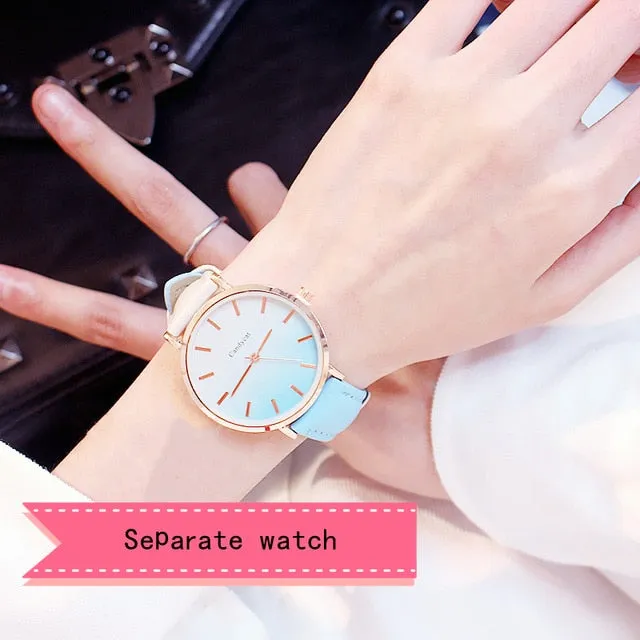 2019 Women's Watch Modern Fashion women Quartz wristwatch student Leather Ladies Bracelet Luxury Watch Casual Relogio femenino