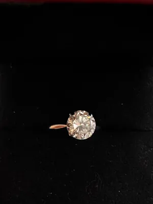2.03ct Diamond Solitaire Ring in Handmade WG Setting I-SI1 Grade- $60K APR w/CoA