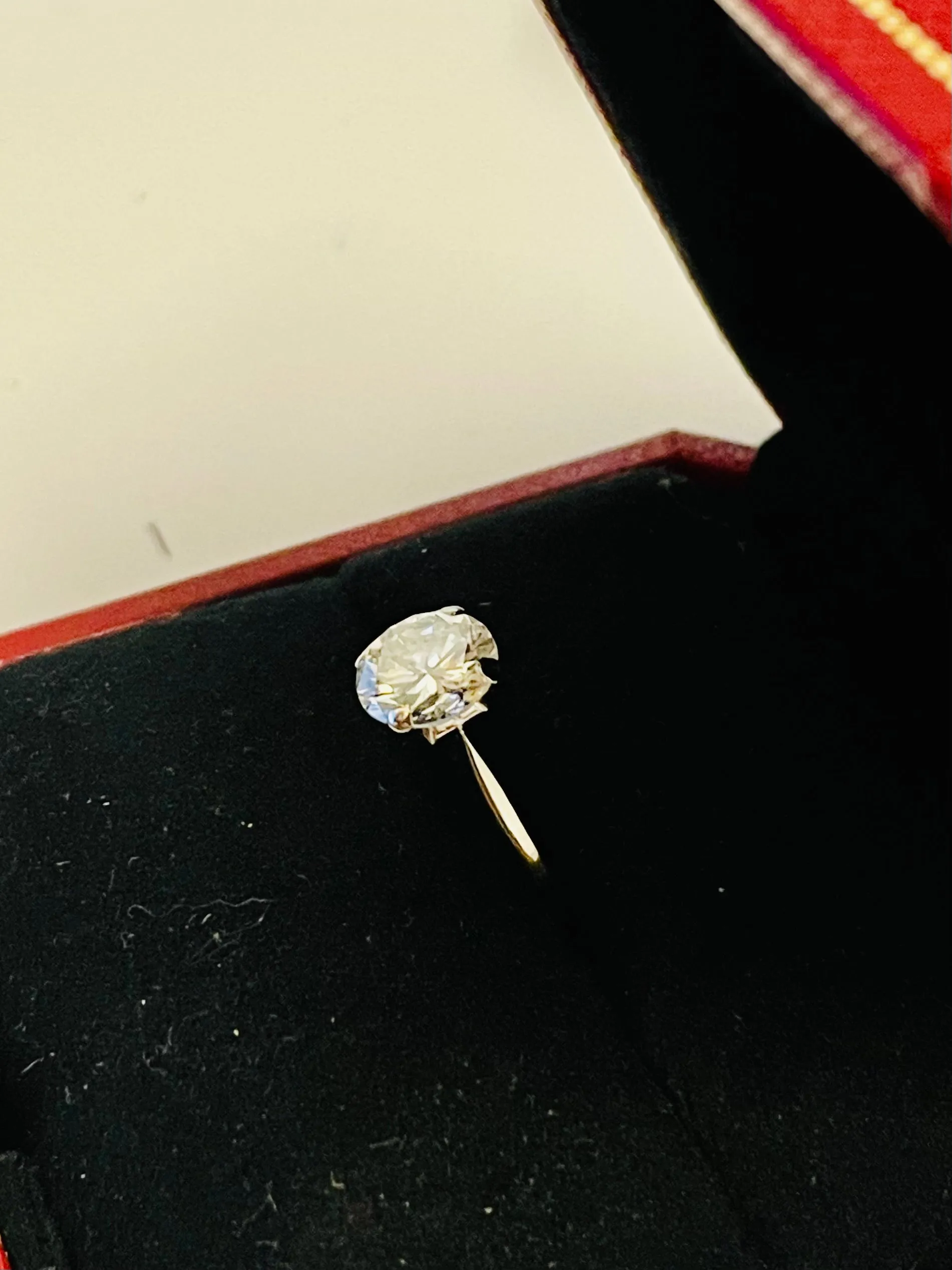 2.03ct Diamond Solitaire Ring in Handmade WG Setting I-SI1 Grade- $60K APR w/CoA