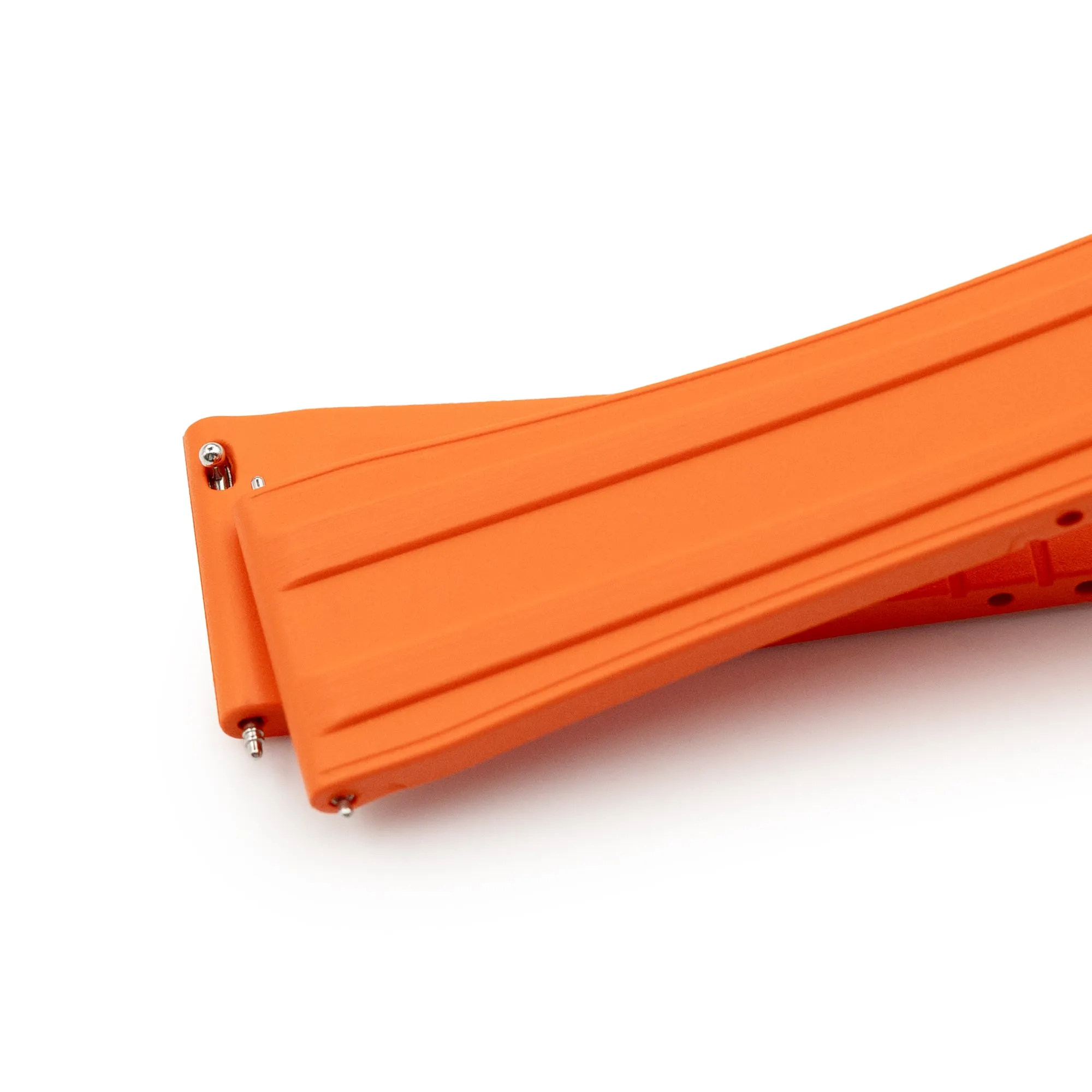 20mm Quick Release FKM28 Orange FKM Rubber watch strap