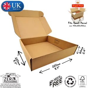 22x22x6cm Cardboard Postal Box