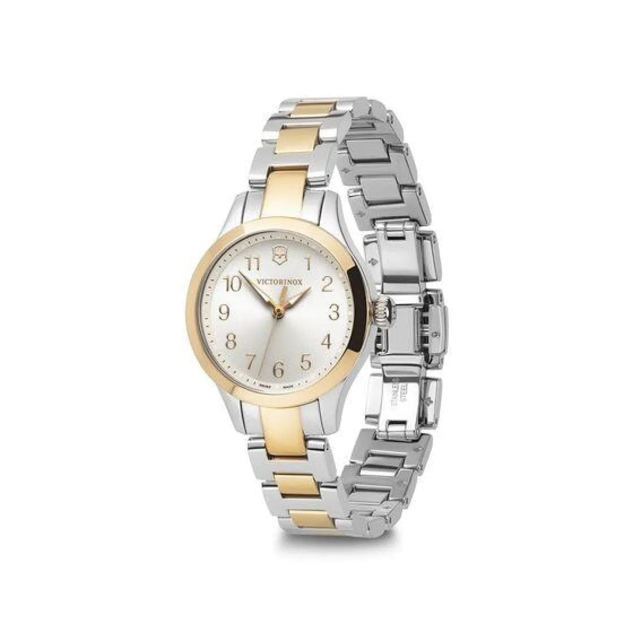 28MM STEEL ALLIANCE XS, WHITE DIAL  BRACELET.