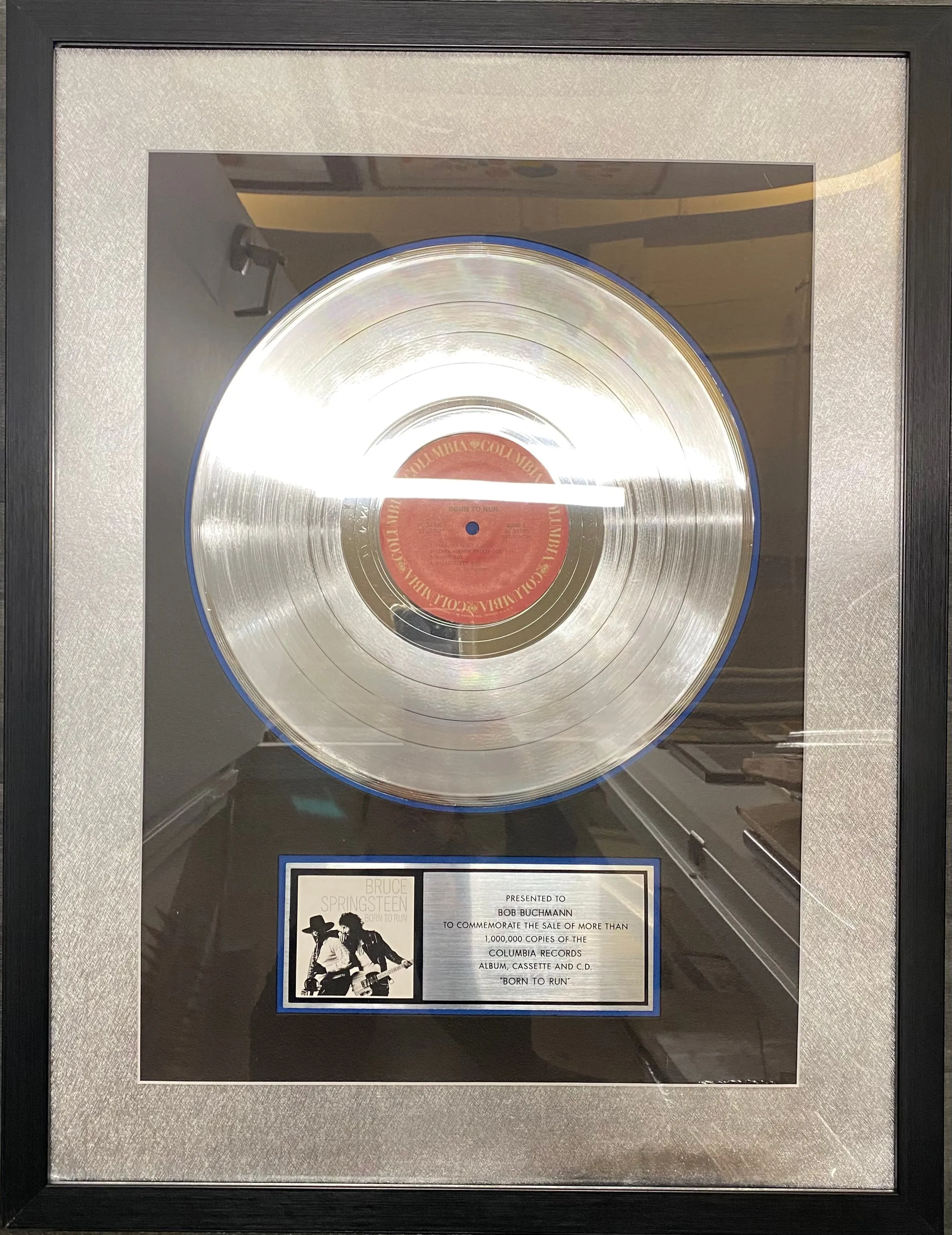 30M SALES PLATINUM RECORD BRUCE SPRINGSTEEN BORN TO RUN 1975 - $20K APR w/ CoA!!