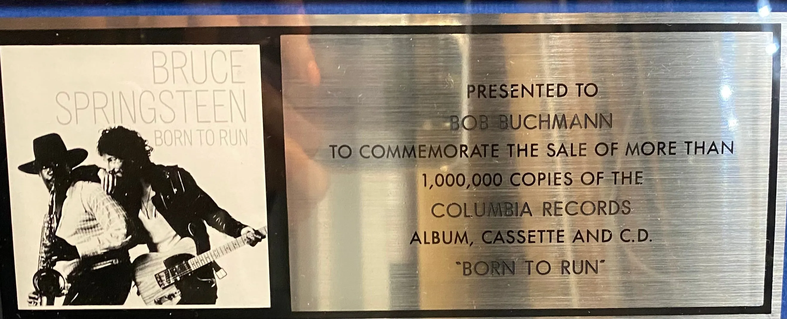 30M SALES PLATINUM RECORD BRUCE SPRINGSTEEN BORN TO RUN 1975 - $20K APR w/ CoA!!