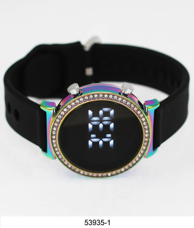 5393 - Montres Carlo LED Silicone Band Watch