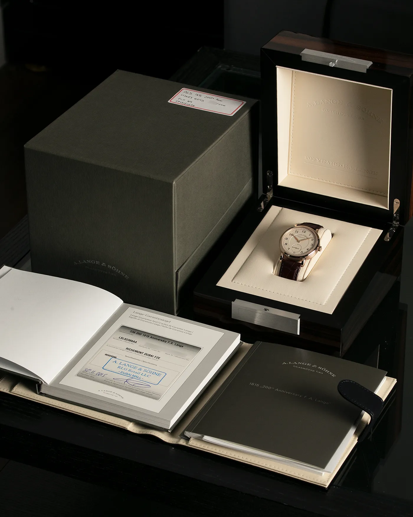 A. Lange & Sohne 1815 200th Anniversary F.A. Lange Ref. 236.050 Honeygold