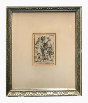 ALBRECHT DURER “Three Peasants in Conversation” C. 1496 Vintage- $30K APR w/CoA!