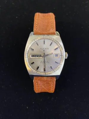 ALEXIS Self-Winding Men's Automatic w/ Date ft! Vintage c.1950s!- $3k APR w/CoA!|