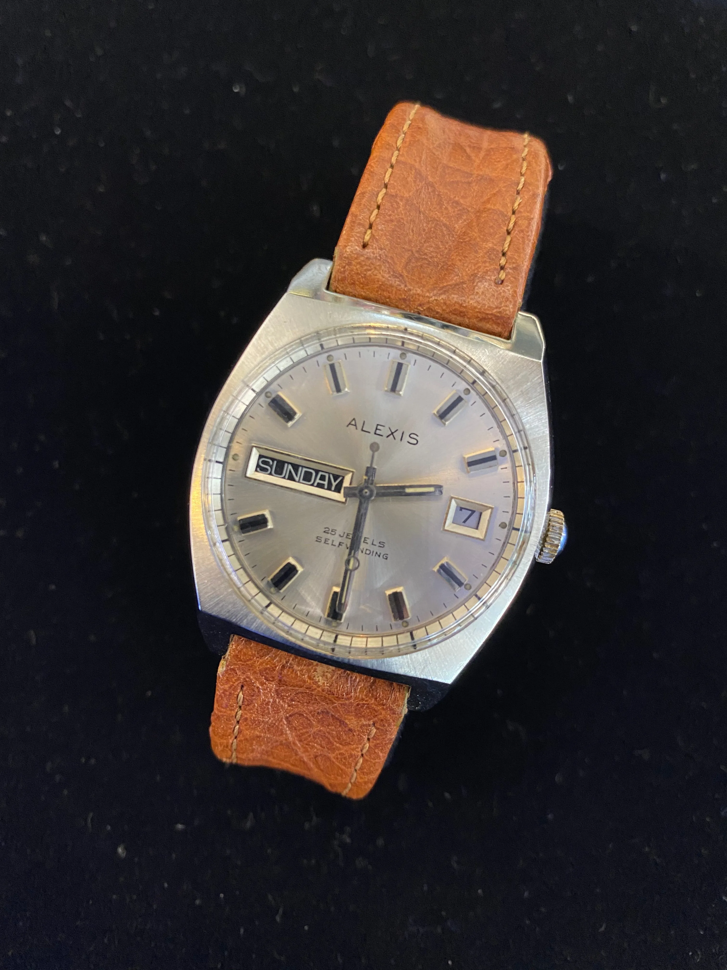 ALEXIS Self-Winding Men's Automatic w/ Date ft! Vintage c.1950s!- $3k APR w/CoA!|