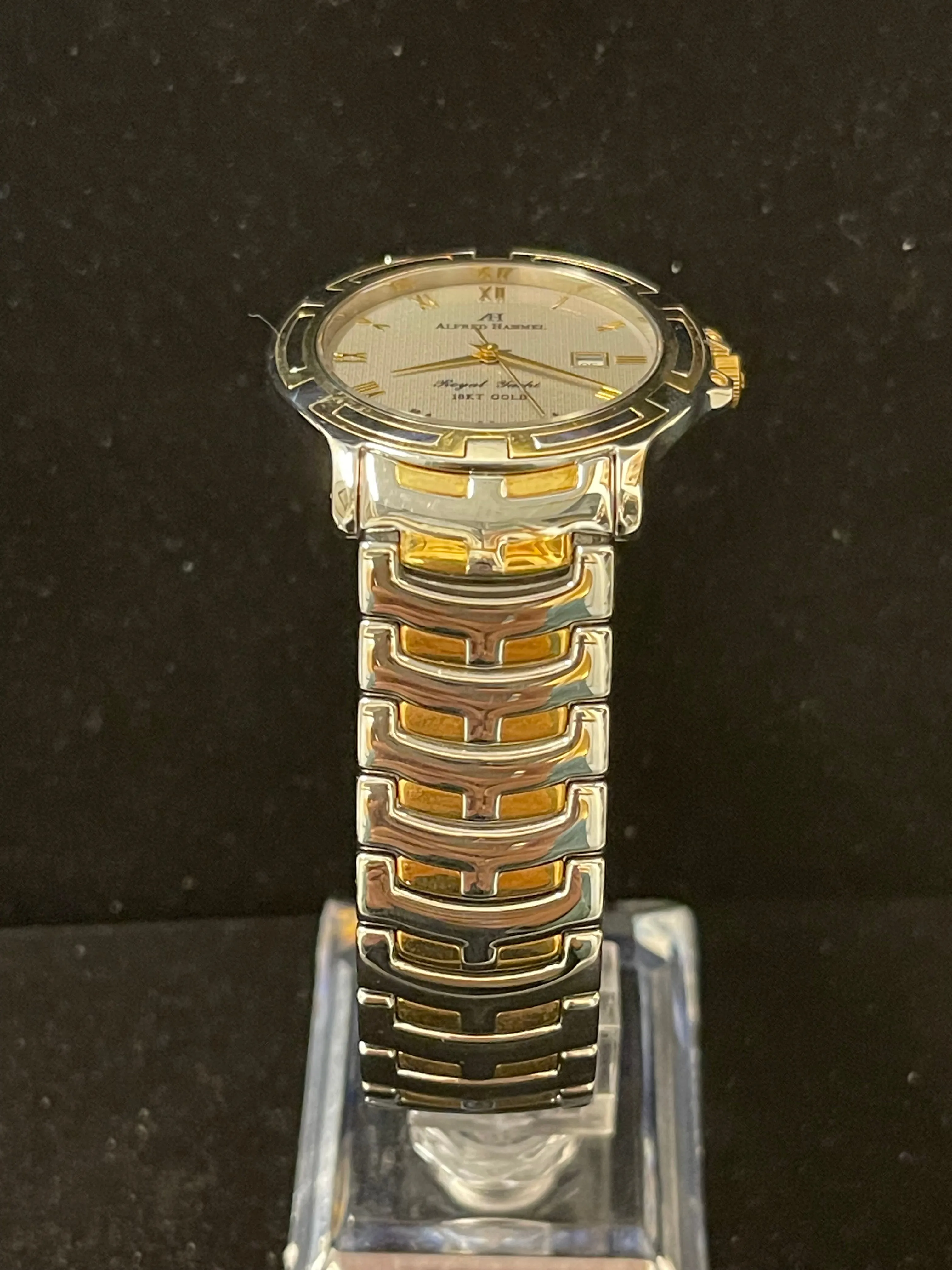 Alfred Hammel Royal Yacht 18K YG & SS Quartz Men's Wrist Watch - $10K APR w/ COA